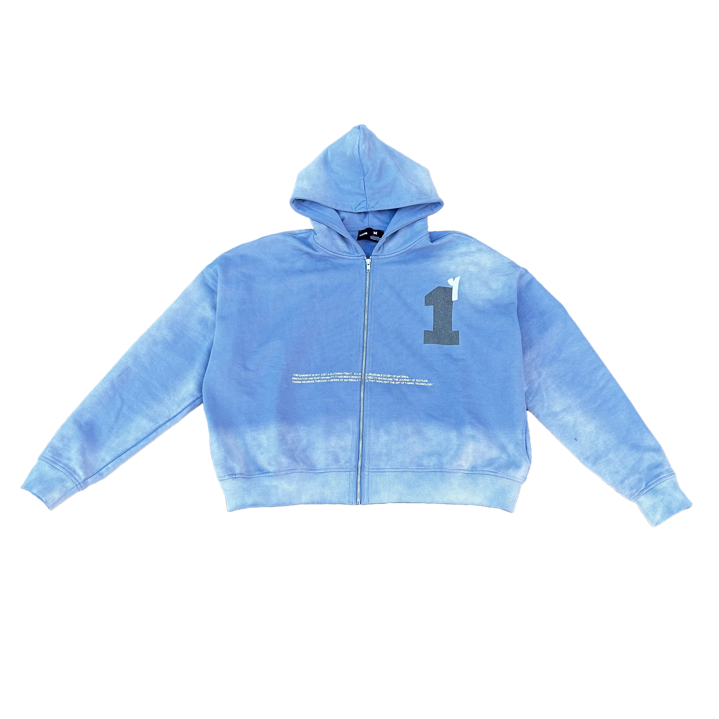 OMBRAGÉ ZIP UP - PASTEL BLUE