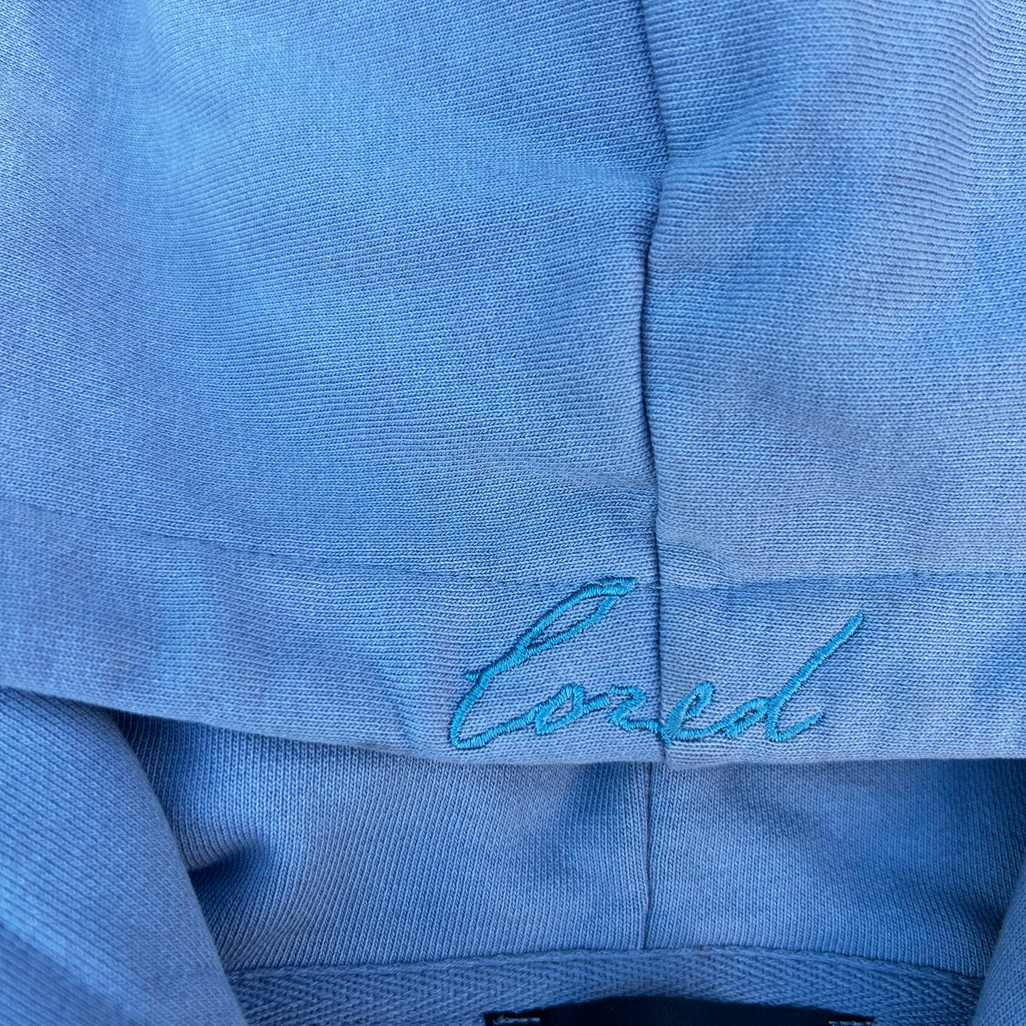 OMBRAGÉ ZIP UP - PASTEL BLUE