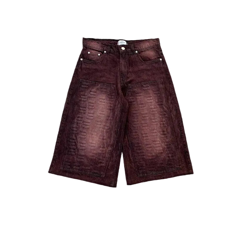 GARDENER DENIM SHORTS CHESTNUT