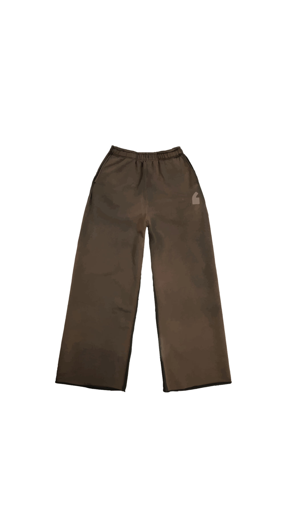 Brown pants on a white background