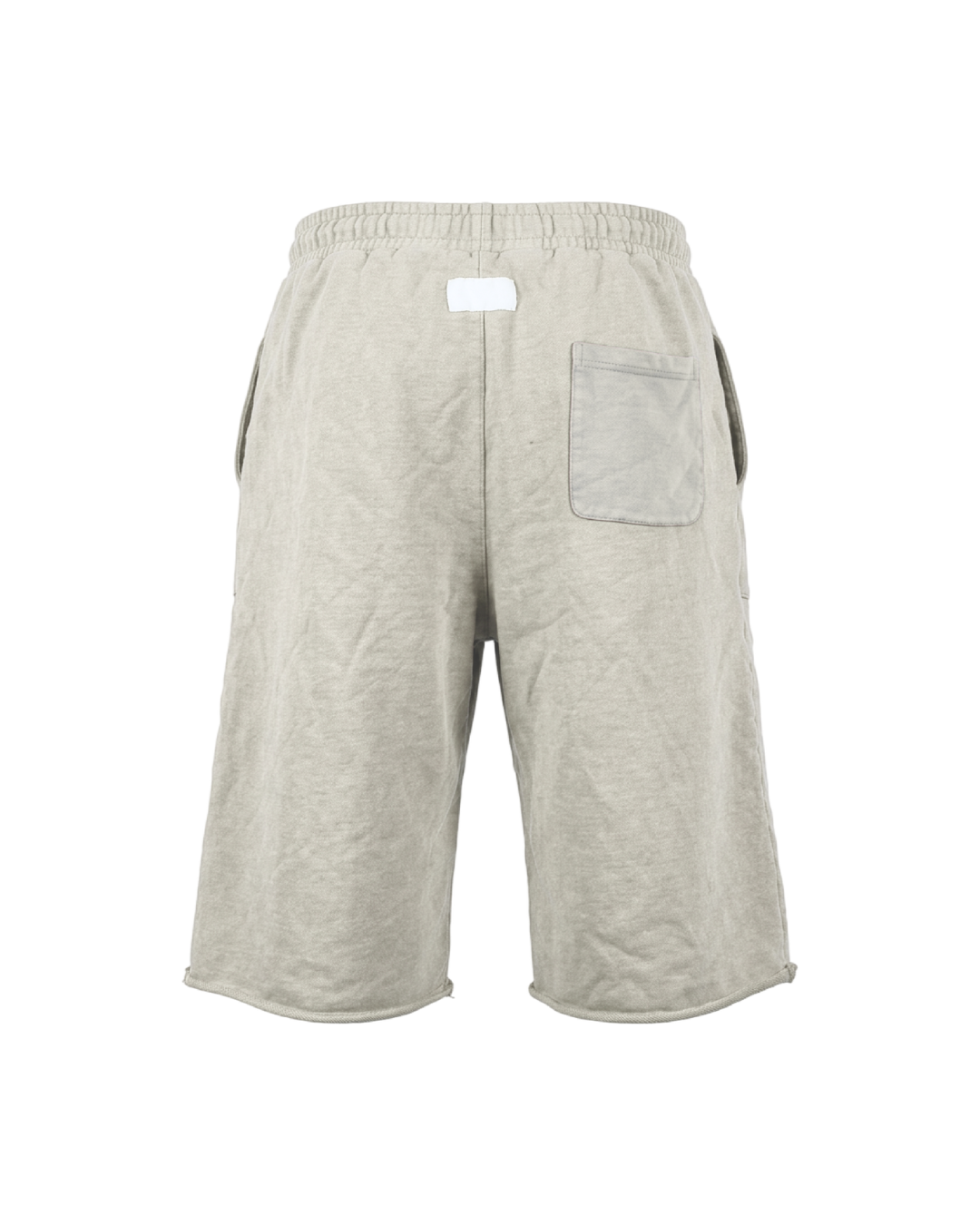 PATENT SHORTS GREY OSTRICH