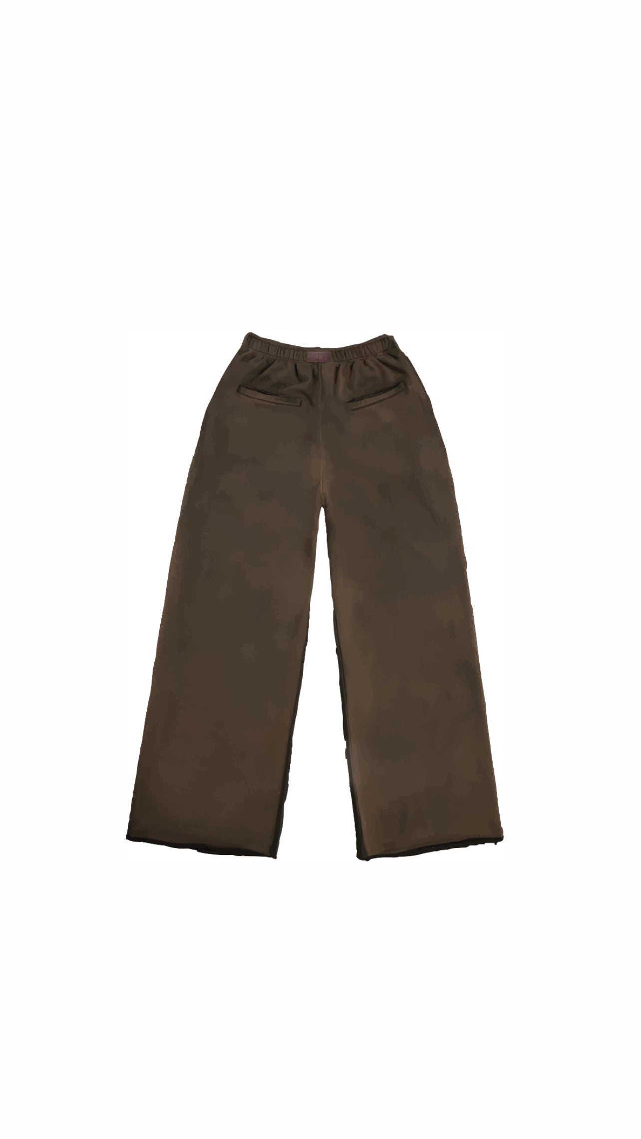 Brown pants on a white background