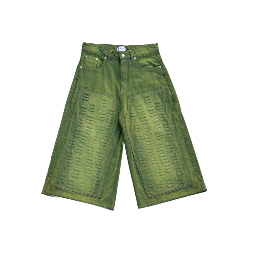 GARDENER DENIM SHORTS - SHAMROCK