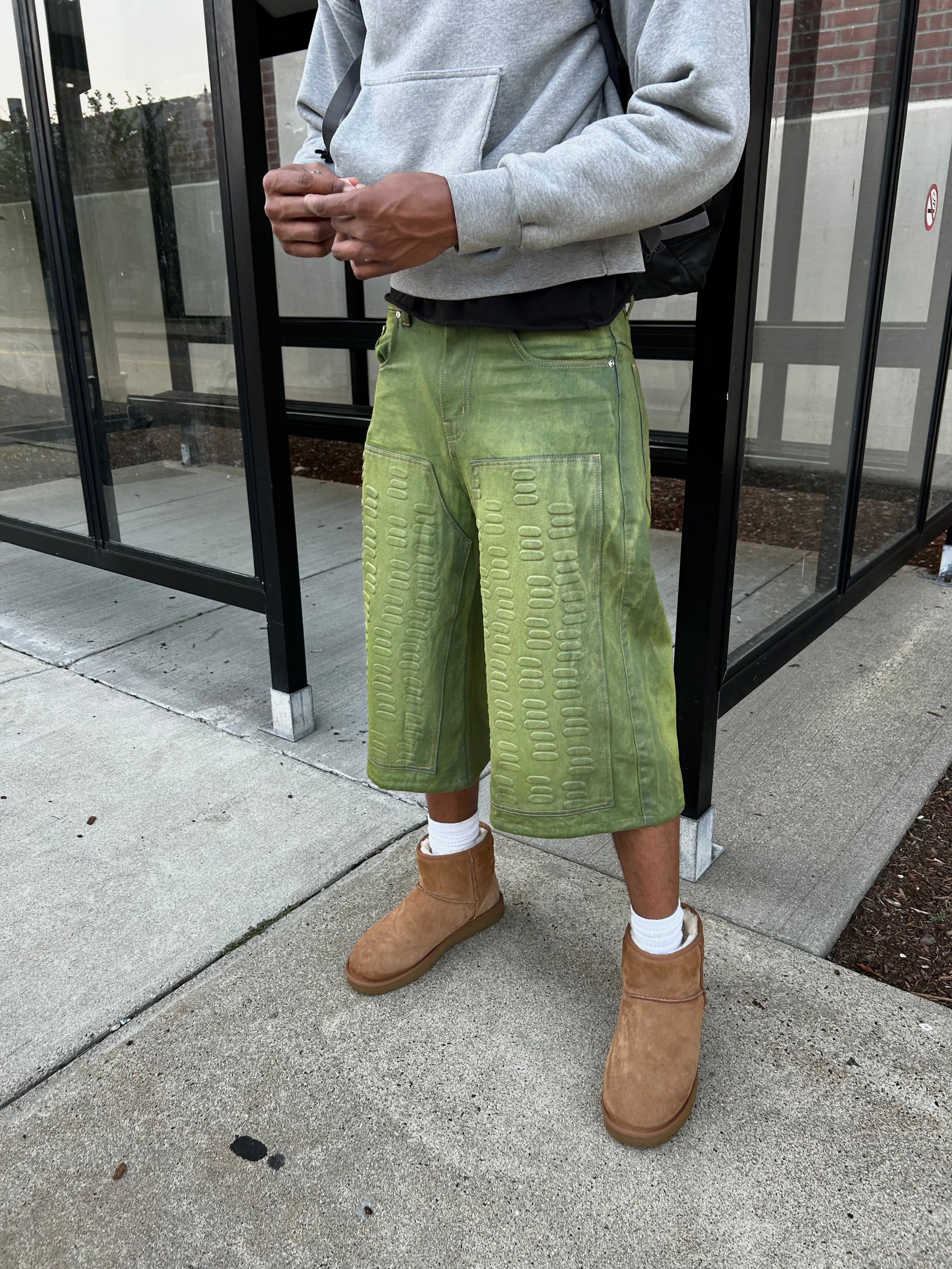 GARDENER DENIM SHORTS (SHAMROCK)