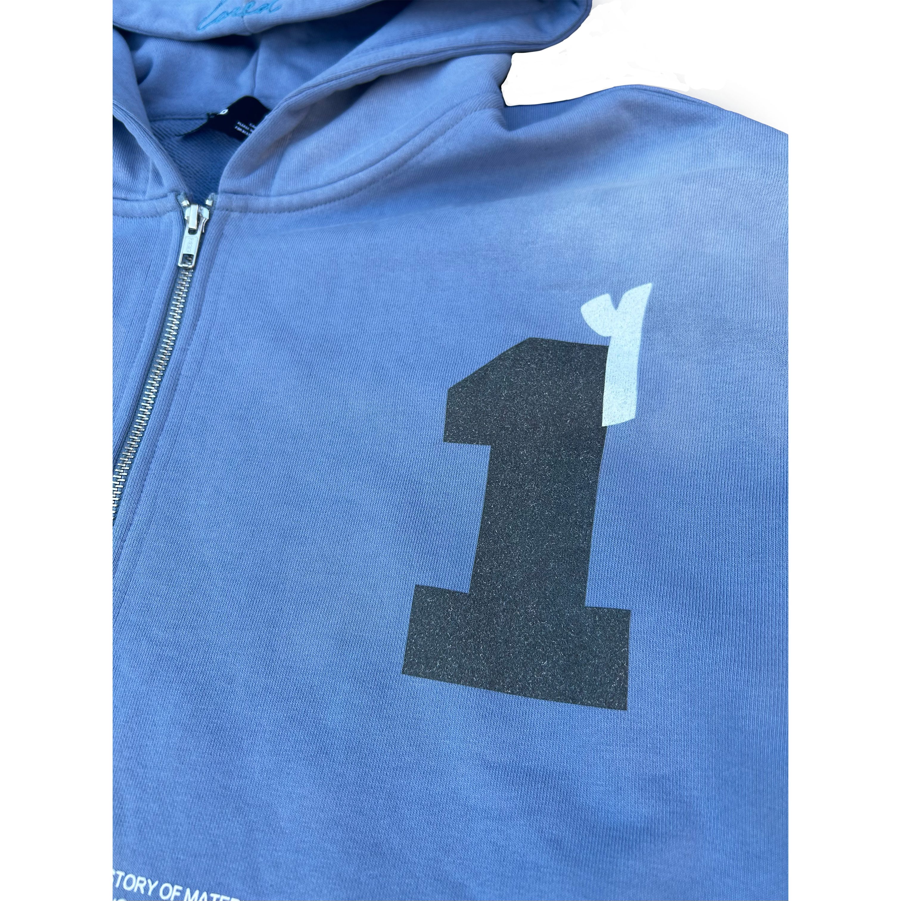 OMBRAGÉ ZIP UP - PASTEL BLUE